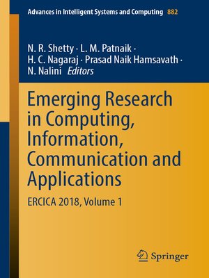 cover image of Emerging Research in Computing, Information, Communication and Applications